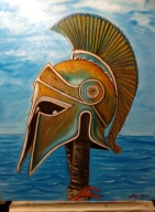 Περικεφαλαία, Ελαιογραφία, 60x80